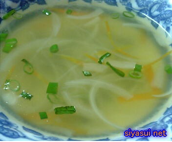 野菜と春雨の中華スープ